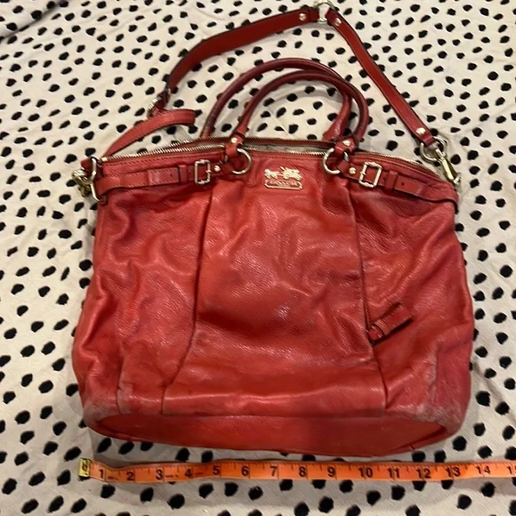バッグ Vintage Coach Shoulder Bag Orange Rare 90s Vintage Coach Geometric Orange Legacy Archive Tote